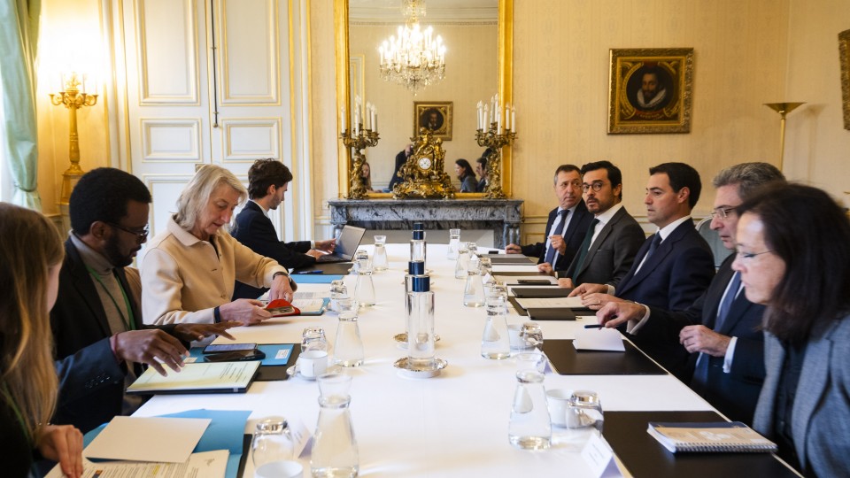 Réunion des deux délégations française et basque