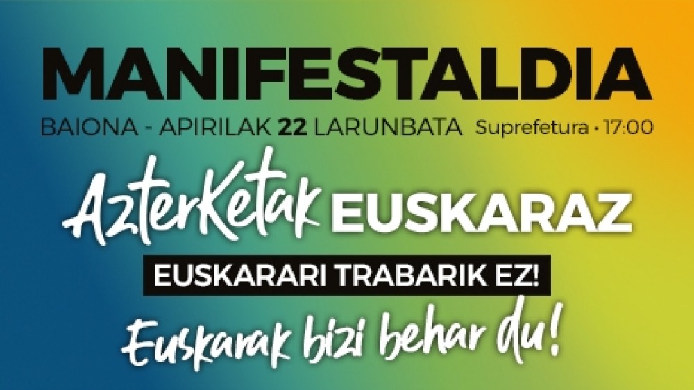 Euskarazko azterketen aldeko manifestazioa sustengatzen du EAJ-PNBk